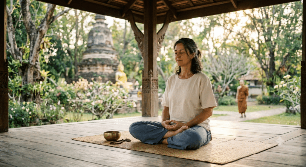 Mindfulness practice in Buddhism for self-awareness and inner peace